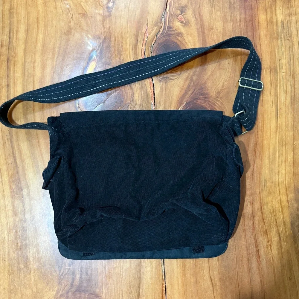 Vintage Roxy Bag Purse Shoulder Messenger Crossbody Corduroy Cotton X3-22
